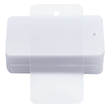 Plastic Hang Tag Rectangle Clear 60mm X 40mm X 0.2mm Hole 4mm 100 Tags